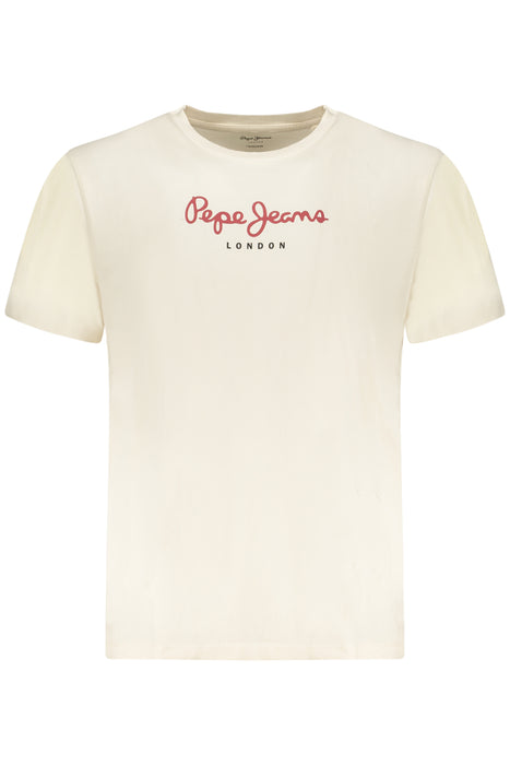 Pepe Jeans Mens Short-Sleeve T-Shirt, Beige