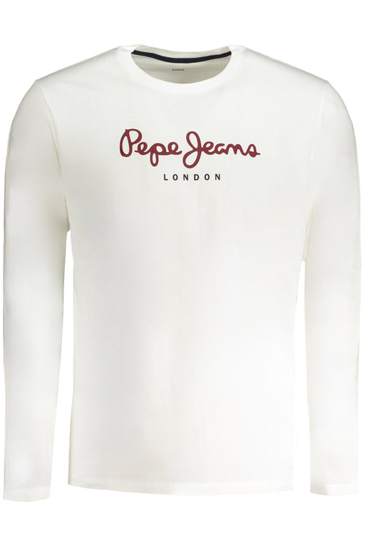 Pepe Jeans Mens Long-Sleeved T-Shirt White