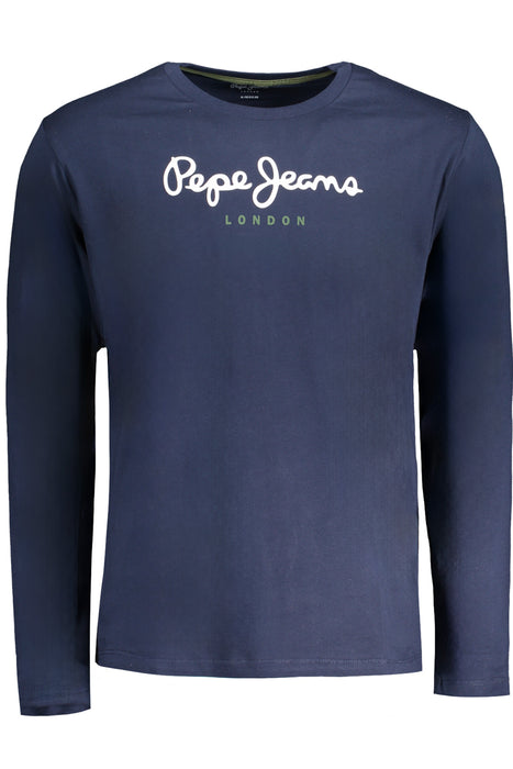 Pepe Jeans Mens Long-Sleeved T-Shirt, Blue