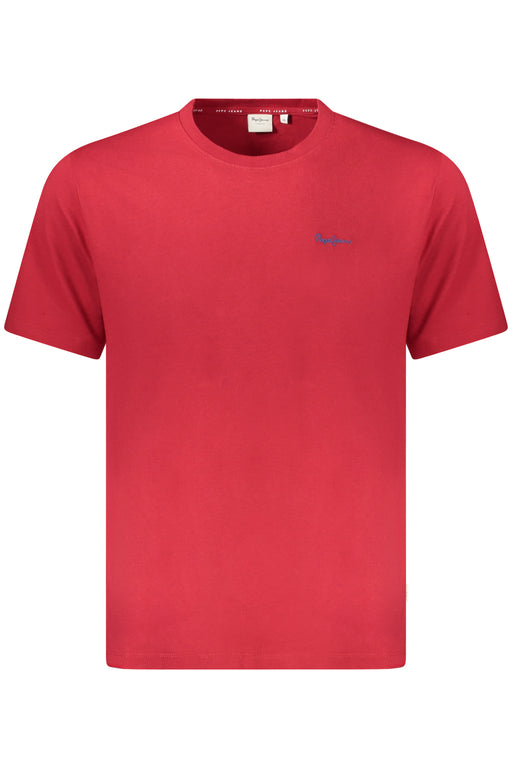 Pepe Jeans Mens Short-Sleeved T-Shirt, Red
