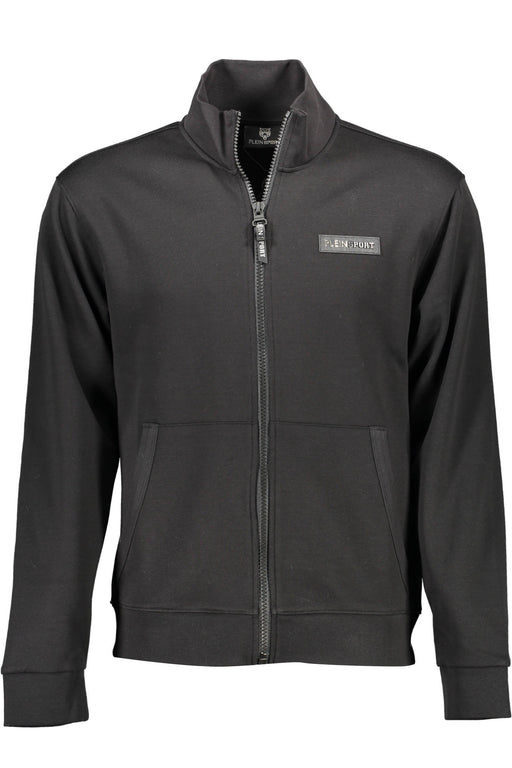 Plein Sport Mens Zip-Up Sweatshirt Black