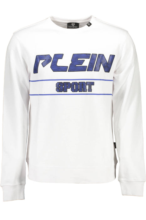 Plein Sport Mens Zip-Up Sweatshirt White