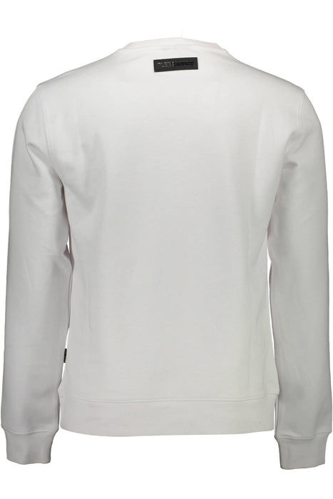 Plein Sport Mens Zip-Up Sweatshirt White
