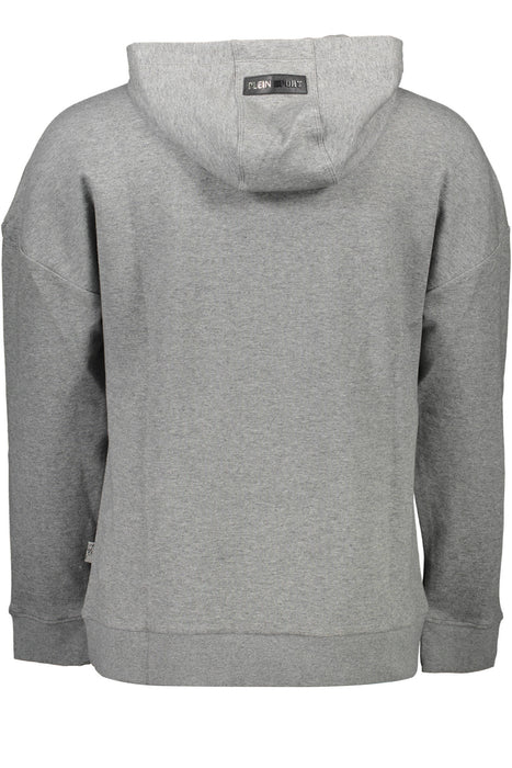 Plein Sport Mens Zip-Free Sweatshirt Grey