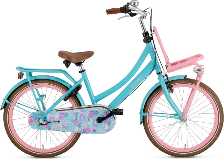 Daily Dutch Basic+ 22 Inch 35 cm Girls 3SP Coaster Brake Turquoise/Pink, Online σε Προσφορά Outlet Καταστήματος με μεγάλη έκπτωση και στην καλύτερη τιμή