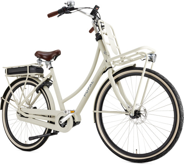 Daily Dutch Prestige-E 28 Inch 47 cm Women 7SP Hydraulic Disc Brake Cream,