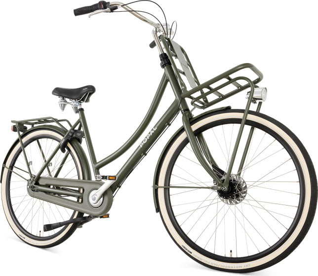 Daily Dutch Prestige 28 Inch 59 cm Women 7SP Roller brakes Army Green,