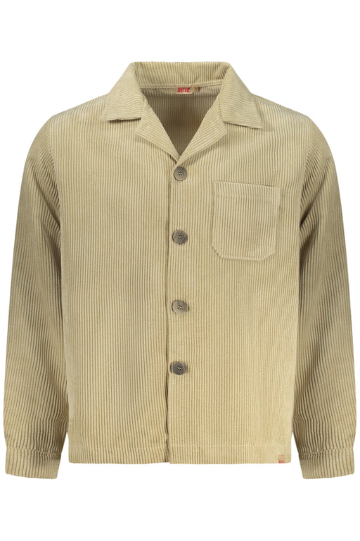 Mens Beige Long-Sleeved Rifle Shirt