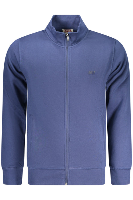 Rifle Mens Blue Zip-Up Sweatshirt
