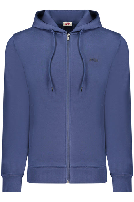 Rifle Mens Blue Zip-Up Sweatshirt