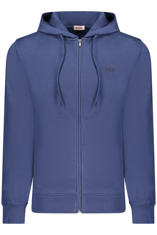 Rifle Mens Blue Zip-Up Sweatshirt