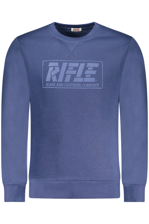 Rifle Mens Zip-Up Sweatshirt Blue