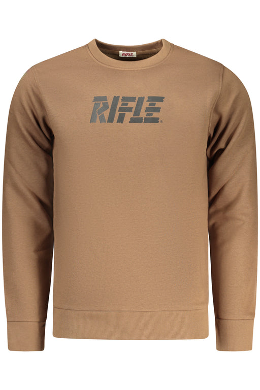 Rifle Mens Zip-Up Sweatshirt Brown