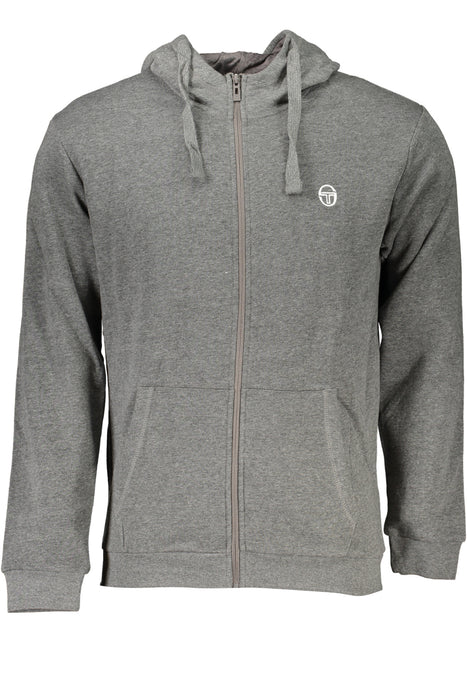 Sergio Tacchini Mens Gray Zip Sweatshirt