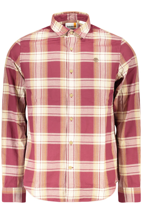 Timberland Mens Long-Sleeved Shirt, Red