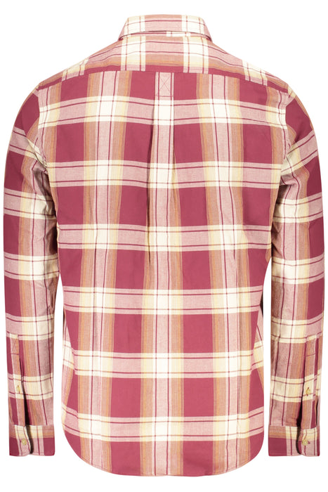 Timberland Mens Long-Sleeved Shirt, Red