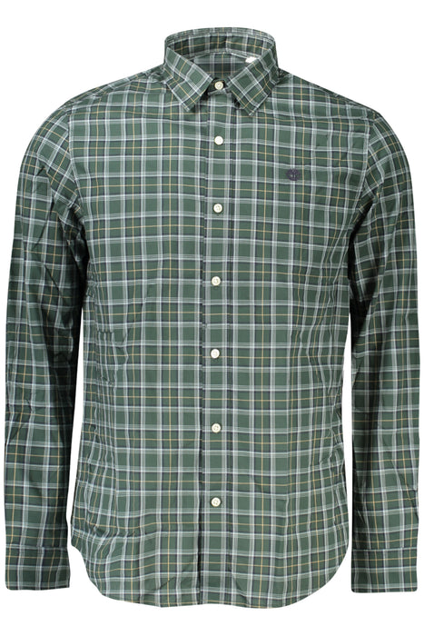 Timberland Mens Long-Sleeved Shirt, Green