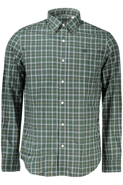 Timberland Mens Long-Sleeved Shirt, Green
