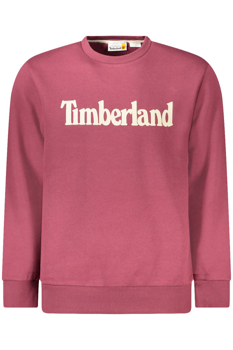 Timberland Mens Red Zip-Up Sweatshirt