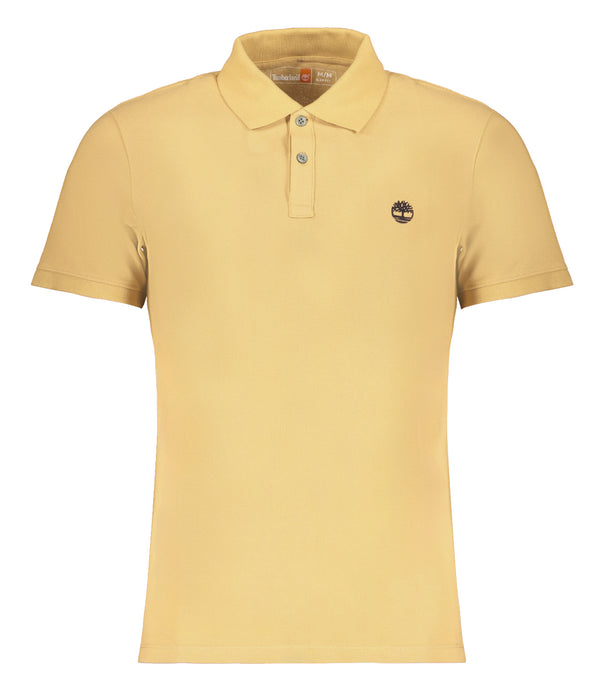Timberland Mens Short Sleeved Polo Shirt Beige