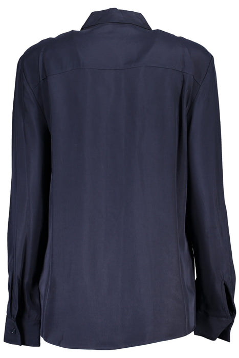 Tommy Hilfiger Womens Long Sleeve Shirt Blue