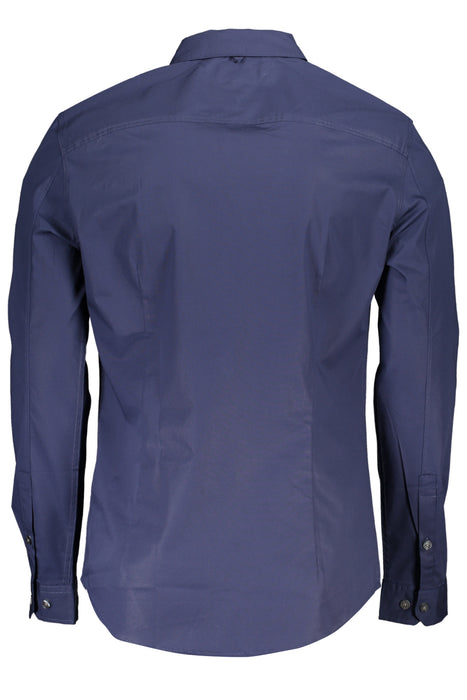Tommy Hilfiger Mens Long Sleeve Shirt Blue