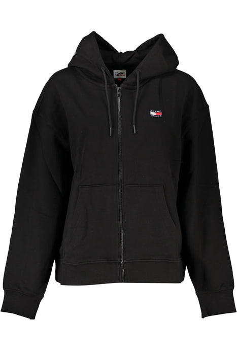 Tommy Hilfiger Womens Black Zip Sweatshirt