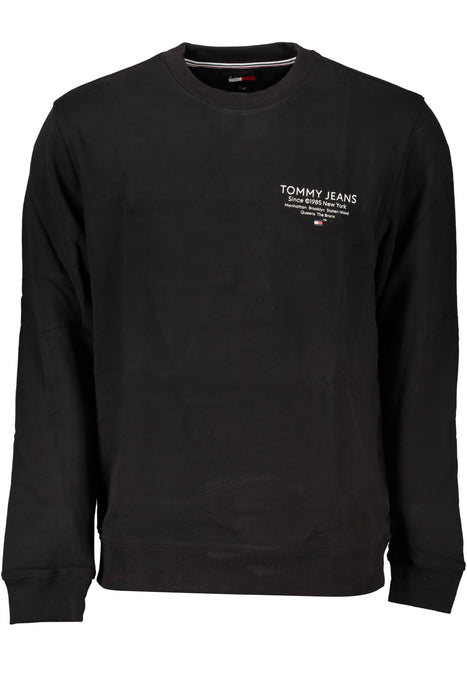 Tommy Hilfiger Mens Black Zipless Sweatshirt