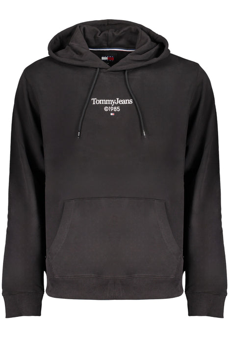 Tommy Hilfiger Mens Black Zipless Sweatshirt