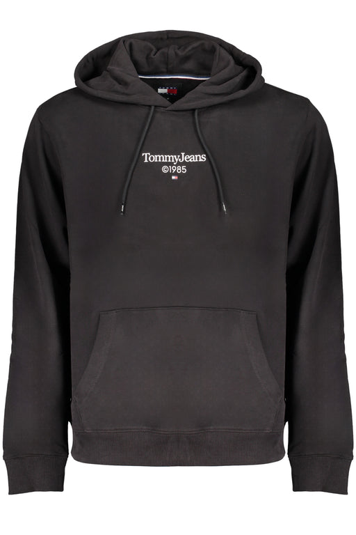 Tommy Hilfiger Mens Black Zipless Sweatshirt