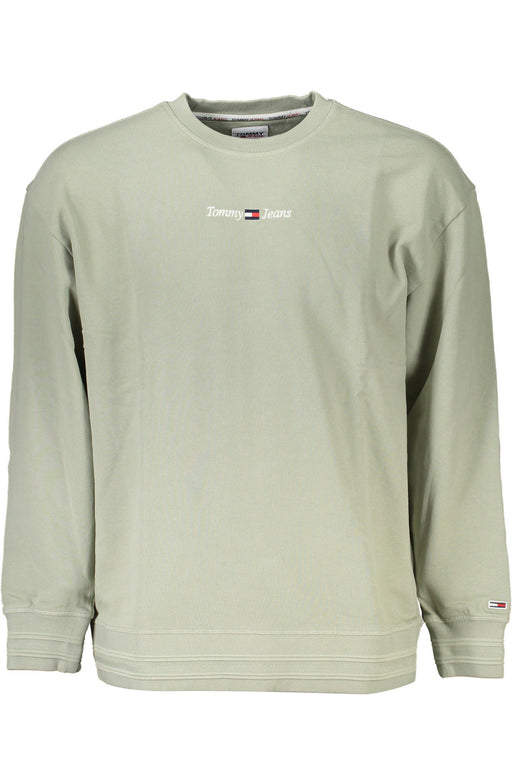 Tommy Hilfiger Man Green Sweatshirt Without Zip