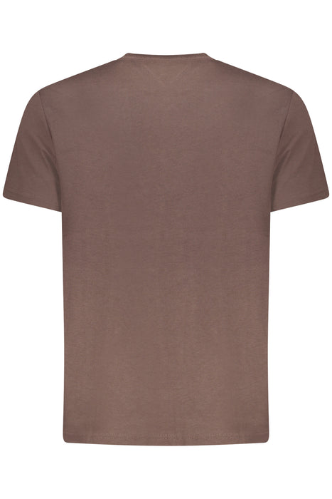 Tommy Hilfiger Mens Short-Sleeve T-Shirt Brown