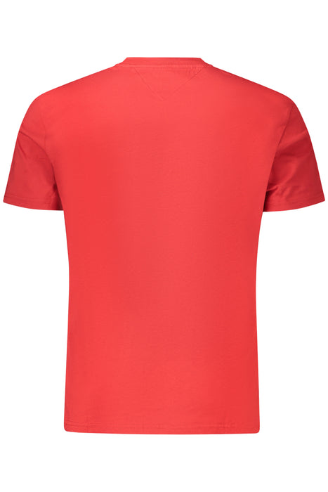 Tommy Hilfiger Mens Short-Sleeved T-Shirt, Red