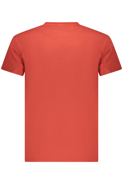 Tommy Hilfiger Mens Short-Sleeved T-Shirt, Red