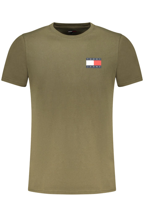 Tommy Hilfiger Mens Short-Sleeved T-Shirt Green