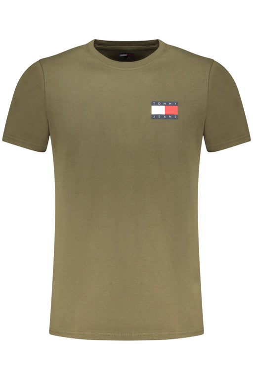 Tommy Hilfiger Mens Short-Sleeved T-Shirt Green