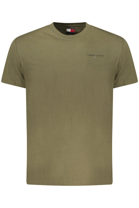 Tommy Hilfiger Mens Short-Sleeved T-Shirt Green