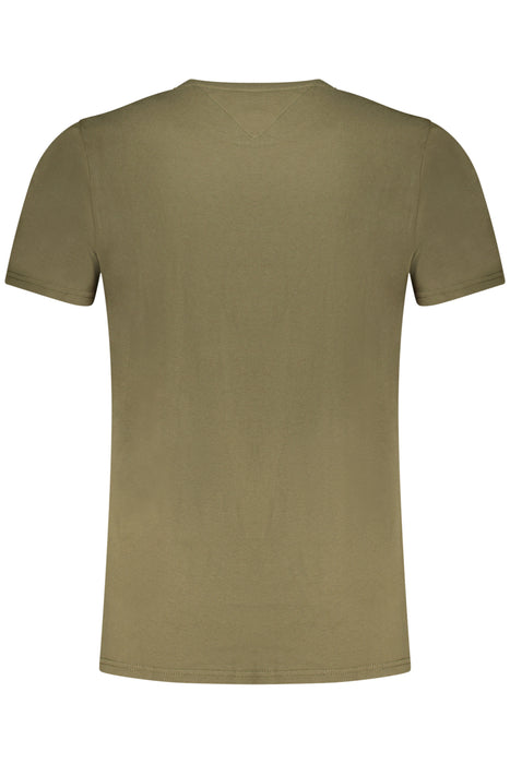 Tommy Hilfiger Mens Short-Sleeved T-Shirt Green
