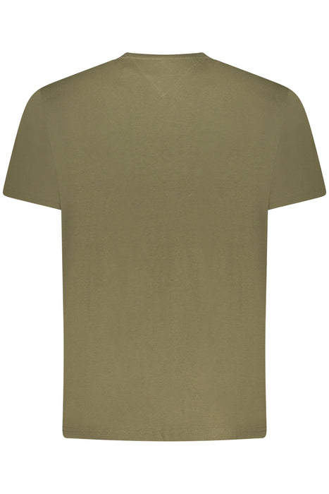 Tommy Hilfiger Mens Short-Sleeved T-Shirt Green