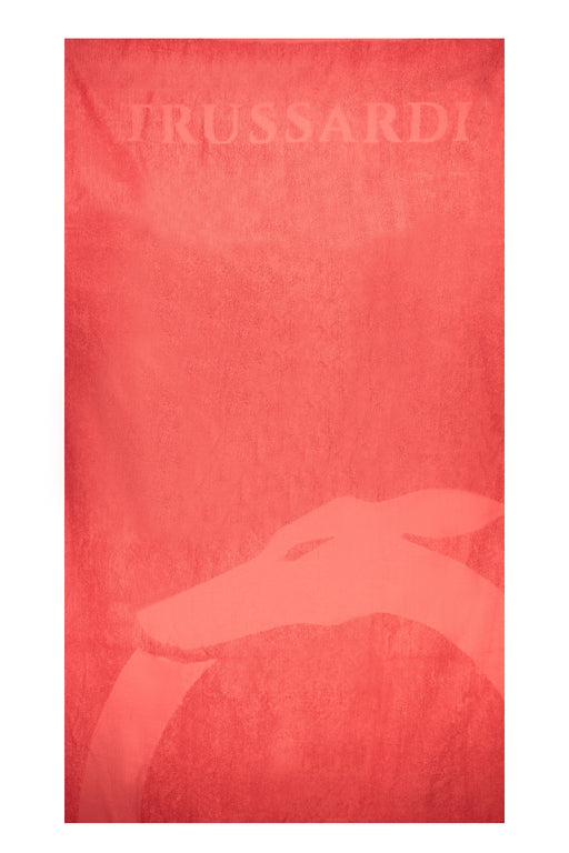 Trussardi Jeans Womens Beach Towel Red