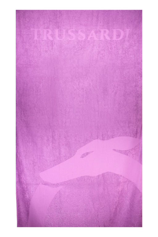 Trussardi Jeans Womens Beach Towel Purple