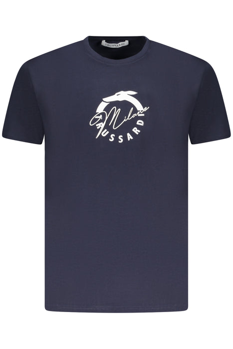 Trussardi Mens Short Sleeve T-Shirt Blue