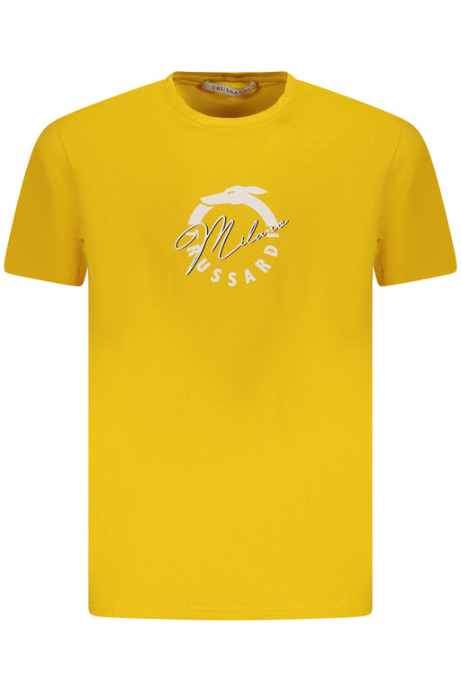 Trussardi Short Sleeve T-Shirt Men Yellow