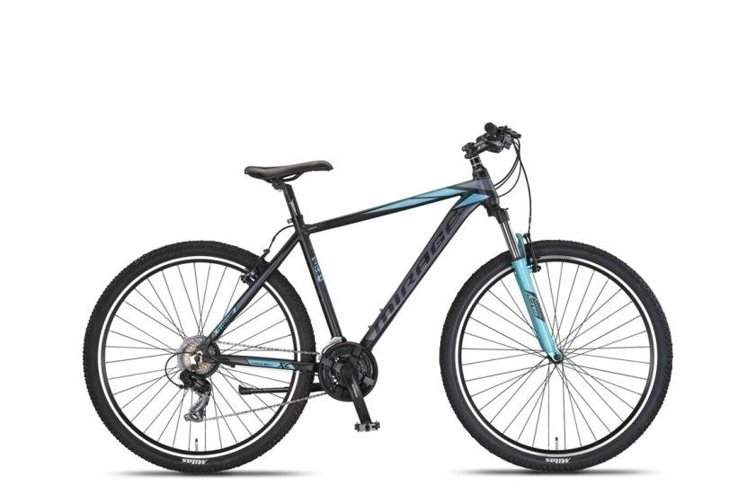 Mirage Oversized MTB 27.5 Inch 50 cm Unisex 21SP Rim Brakes Black/Turquoise, Online σε Προσφορά Outlet Καταστήματος με μεγάλη έκπτωση και στην καλύτερη τιμή