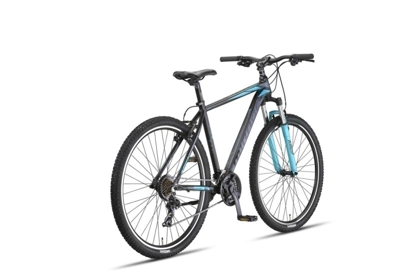 Mirage Oversized MTB 27.5 Inch 50 cm Unisex 21SP Rim Brakes Black/Turquoise,