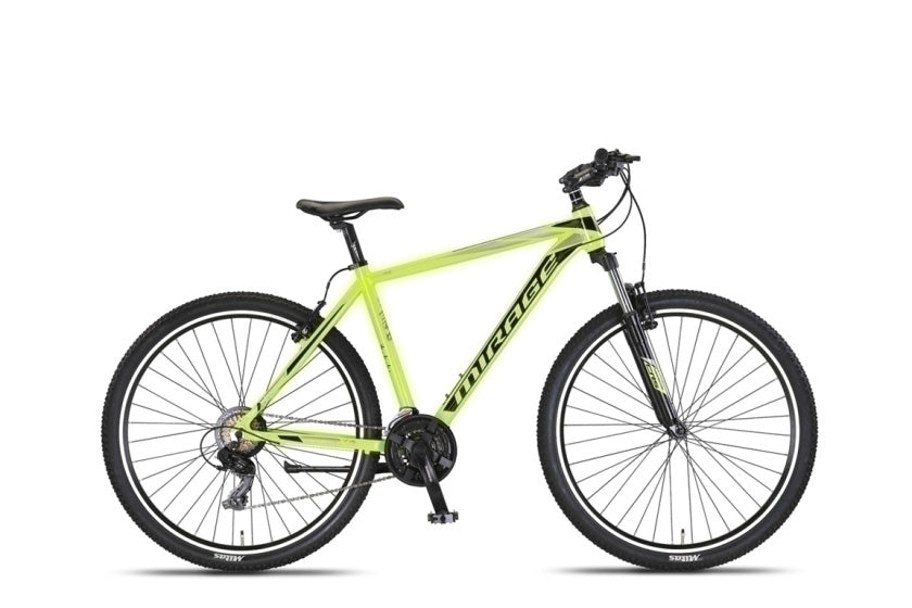 Mirage Oversized MTB 29 Inch 50 cm Unisex 21SP Rim Brakes Lime/Black, Online σε Προσφορά Outlet Καταστήματος με μεγάλη έκπτωση και στην καλύτερη τιμή