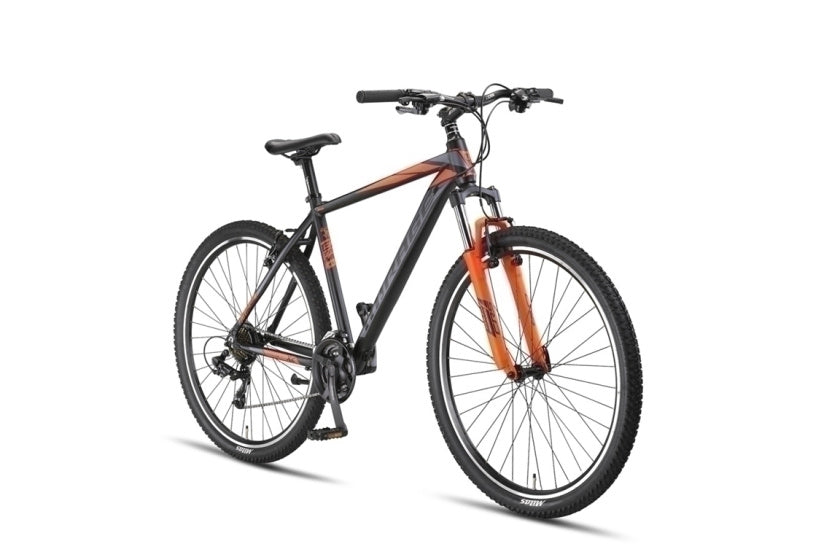 Mirage Oversized MTB 29 Inch 50 cm Unisex 21SP Rim Brakes Black/Orange,
