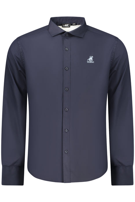 Us Grand Mens Blue Long-Sleeved Shirt
