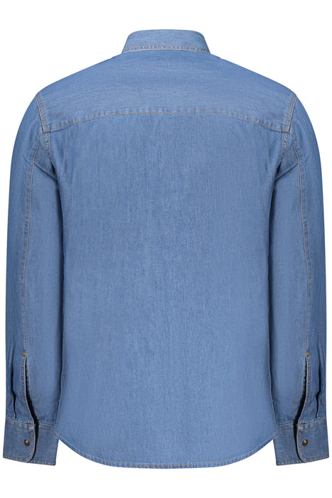 Us Grand Mens Blue Long-Sleeved Shirt