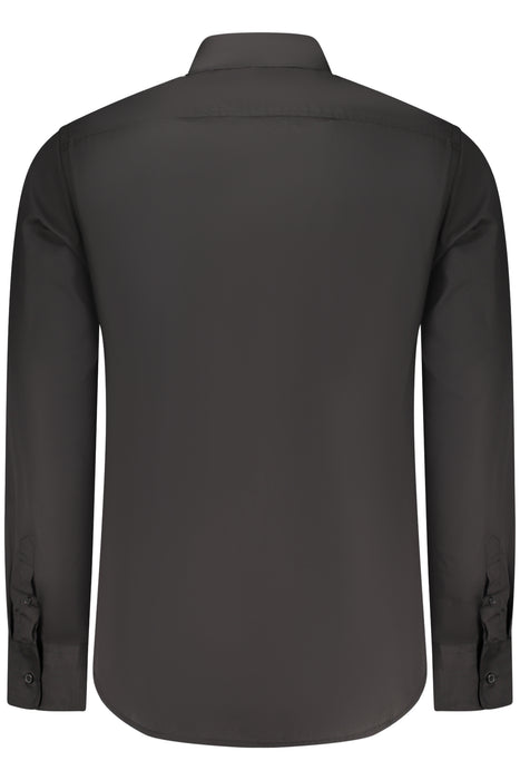 Us Grand Mens Black Long-Sleeved Shirt